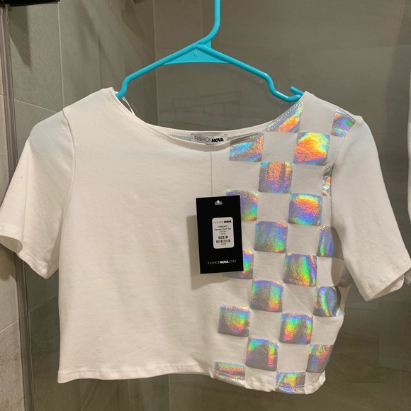 SOLD..2pc Holographic skirt set - Picture 5 of 7